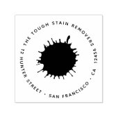 インク絵を描血染みブロスプラッシュ – 差出人住所 セルフインキングスタンプ (デザイン)