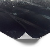 インク絵画の白いクマのポスター ポスター (角)