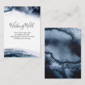 インク色の黒い水色 | ウィッシングウェルカード エンクロージャーカード (正面/裏面)