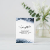 インク色の黒い水色 | ウィッシングウェルカード エンクロージャーカード (スタンド正面)