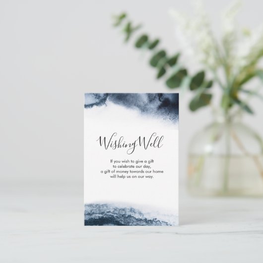 インク色の黒い水色 | ウィッシングウェルカード エンクロージャーカード (スタンド正面)