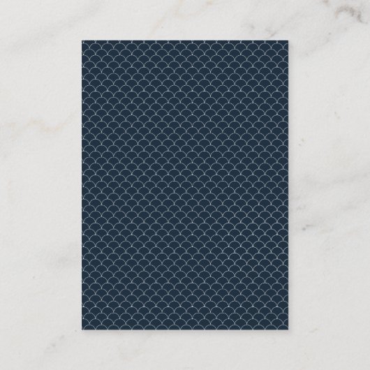 インク色の黒い水色 | ウィッシングウェルカード エンクロージャーカード (裏面)