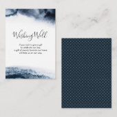 インク色の黒い水色 | ウィッシングウェルカード エンクロージャーカード (正面/裏面)