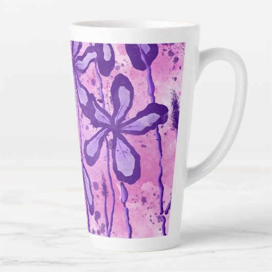 インク花 カフェラテマグ (右)