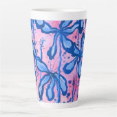インク花 カフェラテマグ (正面)
