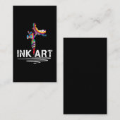 インク芸術のTシャツの入れ墨装置の入れ墨の芸術家 名刺 (正面/裏面)