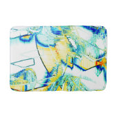 インク走が複数の方向にある場合黄色、シアン… バスマット (正面)