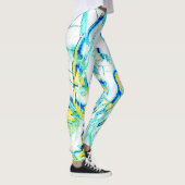 インク走が複数の方向にある場合黄色、シアン… レギンス (右)