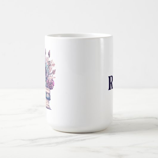 インク走深い引用文 |ブックの愛好家 コーヒーマグカップ (中央)