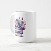 インク走深い引用文 |ブックの愛好家 コーヒーマグカップ (正面左)