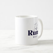 インク走深い引用文 |ブックの愛好家 コーヒーマグカップ (正面右)