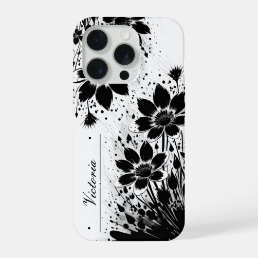インク飛沫の開花 iPhoneケース (裏面)