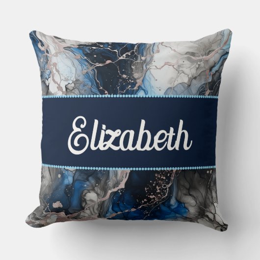 インク鮮やか融合 クッション (正面)