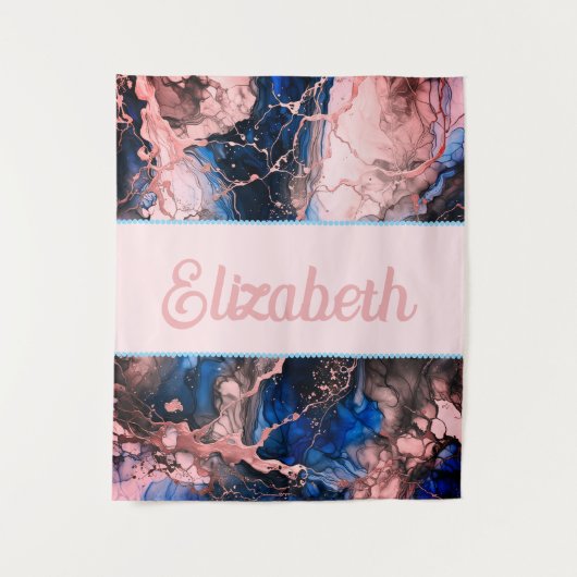 インク鮮やか融合 タペストリー (正面)