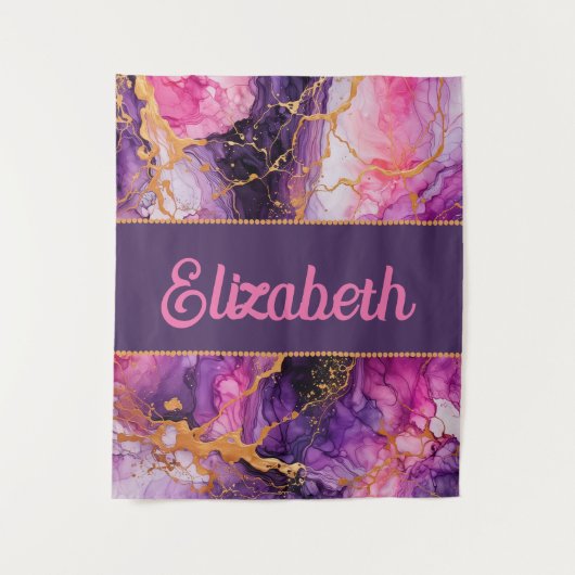 インク鮮やか融合 タペストリー (正面)