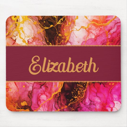 インク鮮やか融合 マウスパッド (正面)