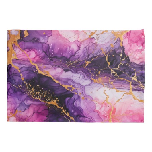 インク鮮やか融合 枕カバー (裏面-左)