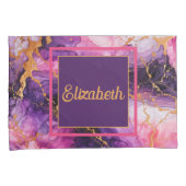 インク鮮やか融合 枕カバー (正面右)