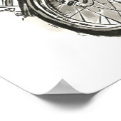 インク1のオートバイ ポスター (角)