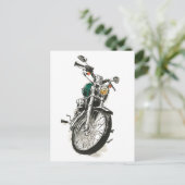 インク1のオートバイ ポストカード (スタンド正面)