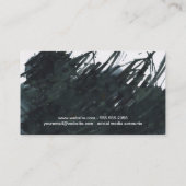 インク2 | ブラック 名刺 (裏面)