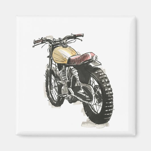 インク3のオートバイ マグネット (正面)