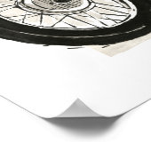 インク4のオートバイ ポスター (角)