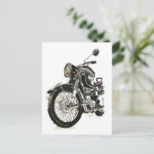 インク4のオートバイ ポストカード (スタンド正面)