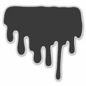 インク（ばちゃばちゃ）跳ねる シール (正面)