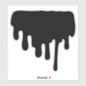 インク（ばちゃばちゃ）跳ねる シール (シート)