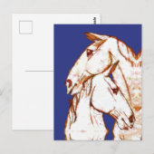 インク・トーキング・ファンタジー V07 HORSE V02 ポストカード (正面/裏面)