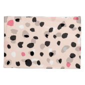 インク ブラシ ストローク: 芸術的なテクスチャ 枕カバー (裏面)