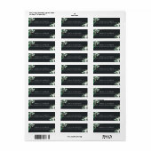 インク |温室ボタニカル差出人住所 ラベル (フルシート)