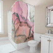 インク、絵を描抽象芸術。を閉じ絵画ます。列 シャワーカーテン (インサイチュ)