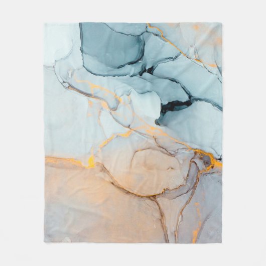 インク、絵を描抽象芸術。を閉じ絵画ます。列 フリースブランケット (正面)