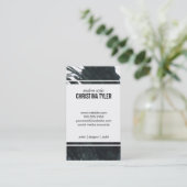 インク |黒 名刺 (スタンド正面)