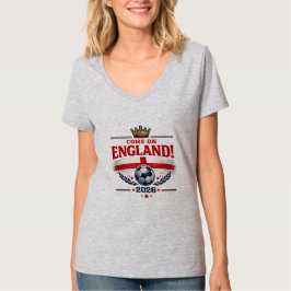 イングランドがんばれ！ 2026 サッカー ファン Tシャツ