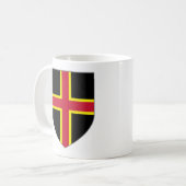 イングランドとウェールズのマグ – Two Crosses Shield コーヒーマグカップ (正面左)