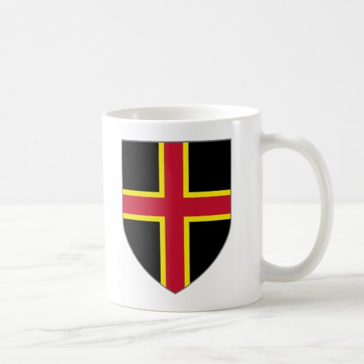 イングランドとウェールズのマグ – Two Crosses Shield コーヒーマグカップ (右)