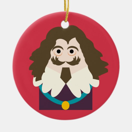 イングランドとスコットランドのチャールズ1世 セラミックオーナメント (正面)