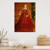 イングランドのエリザベス1世のハンプデンポートレート ポスター (キッチン)