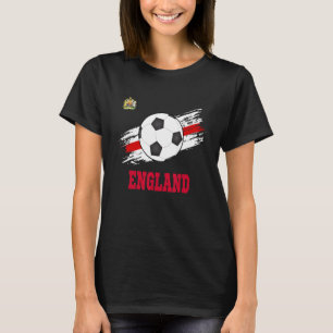 イングランドのサッカー英語サッカーのイギリス人Futbol Tシャツ
