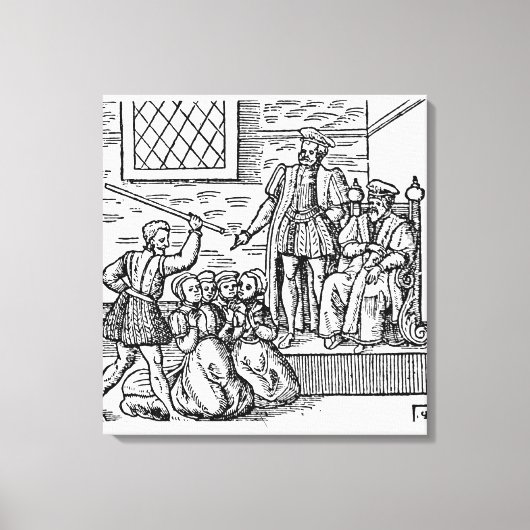 イングランドのジェームズ1世とスコットランドの六世 キャンバスプリント (正面)