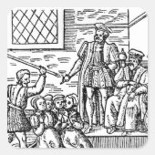 イングランドのジェームズ1世とスコットランドの六世 スクエアシール (正面)