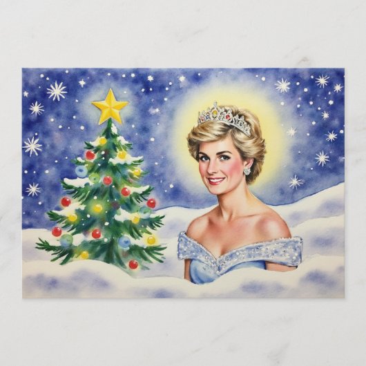 イングランドのダイアナ妃クリスマスカード シーズンカード (正面)