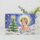 イングランドのダイアナ妃クリスマスカード シーズンカード (スタンド正面)