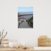 イングランドのノース・ヨークシャー州ウィットビー・ベイに行く ポスター (キッチン)