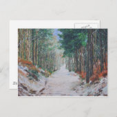 イングランドのヨークシャーの森林散歩。 ポストカード (正面/裏面)