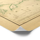 イングランドの地図 ポスター (角)