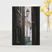 イングランドの小さな通り カード (黄色い花)